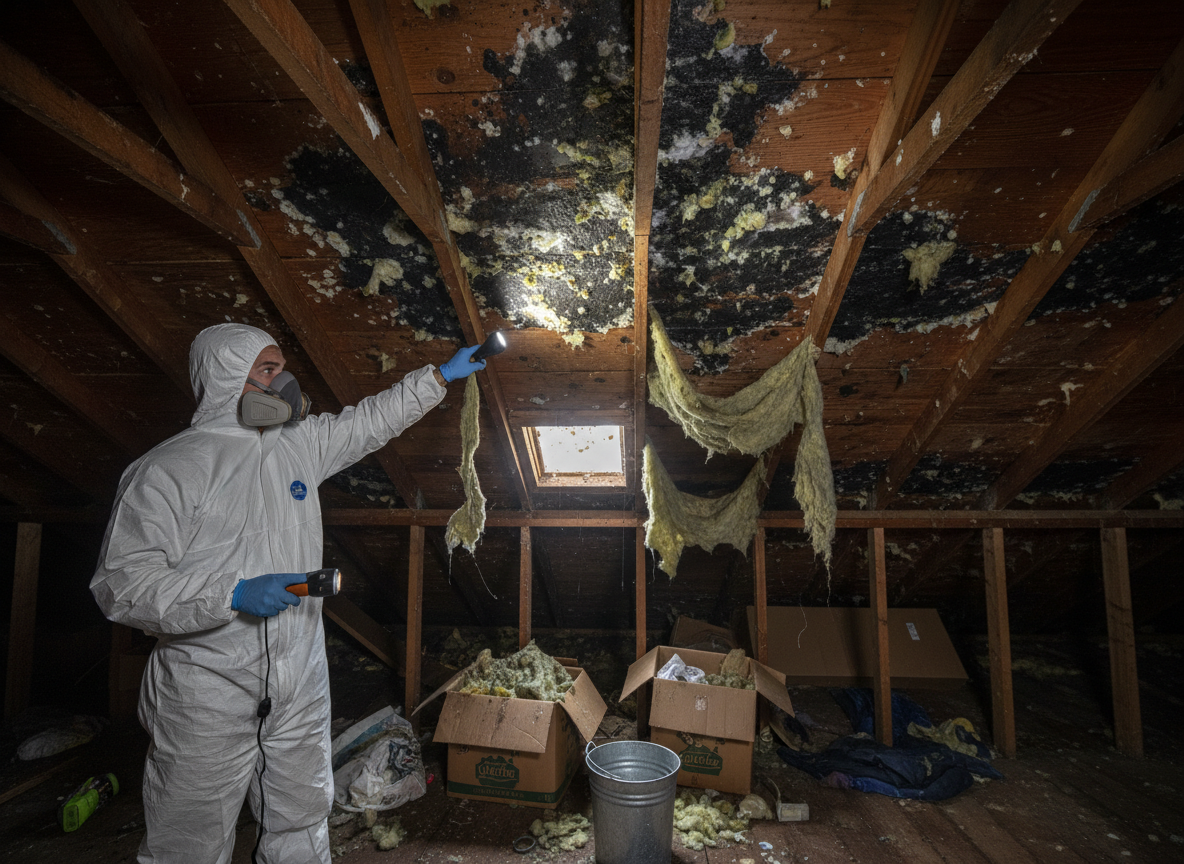 Attic Mold Remediation in Pine Lakes —