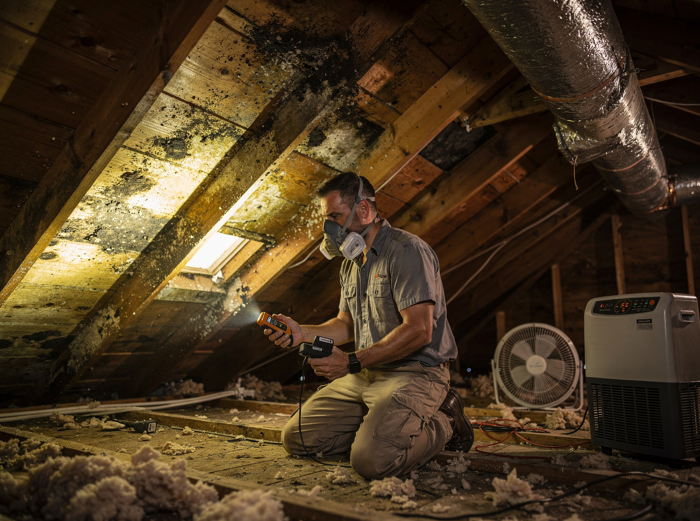 Attic Mold Remediation in Palm Harbor —