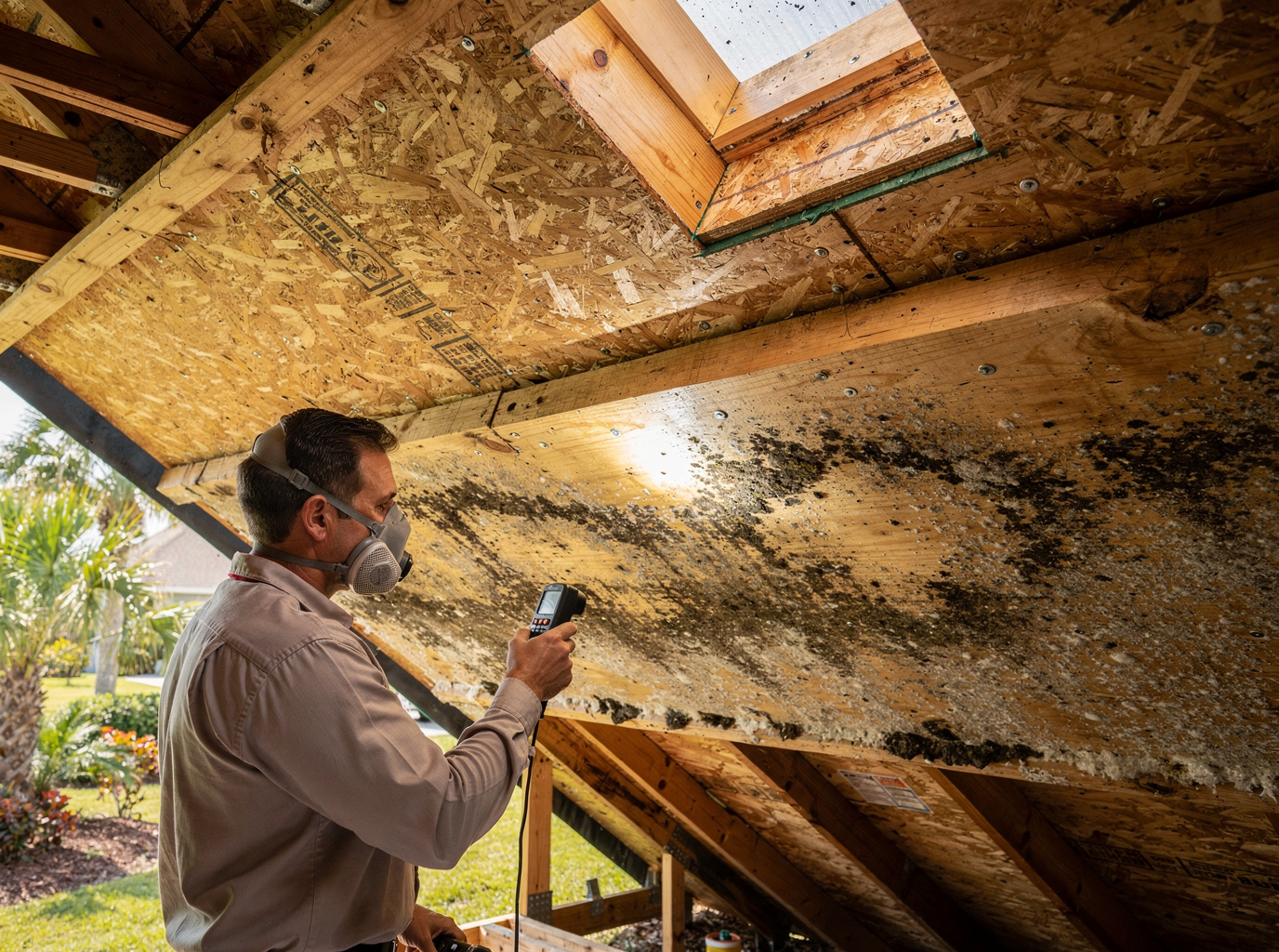 Attic Mold Remediation in Matanzas Woods —