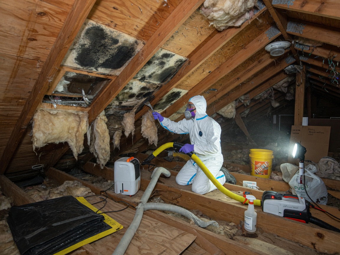 Attic Mold Remediation in Indian Trails —